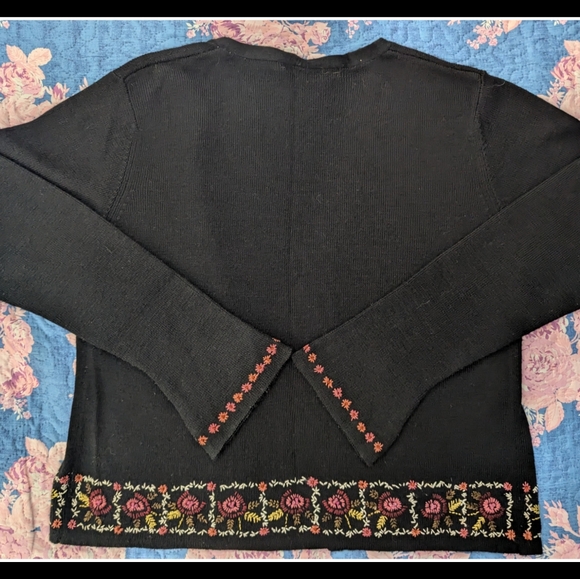 C.M.I. Embroidered 2 button cardigan - Picture 3 of 5